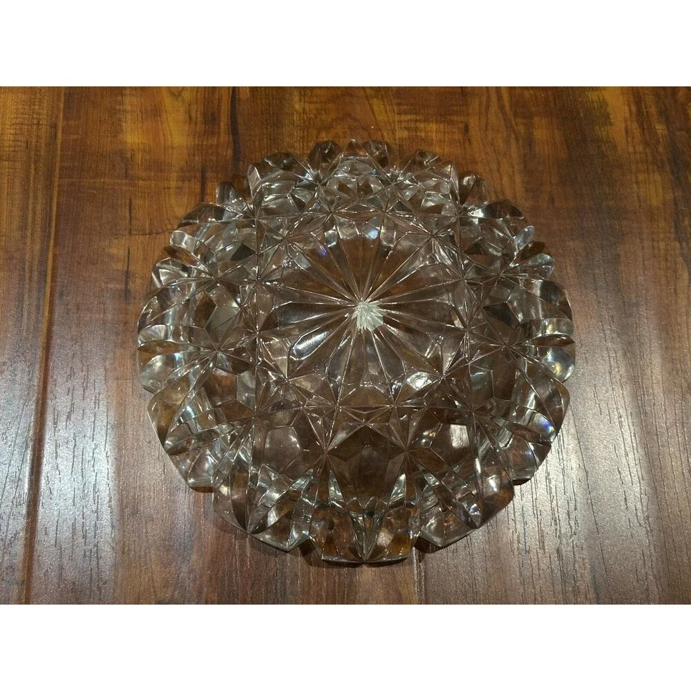 Vintage Hoya Crystal GS220 Cordial Glass - 2 x Heavy Thick Cut Bowl Collection